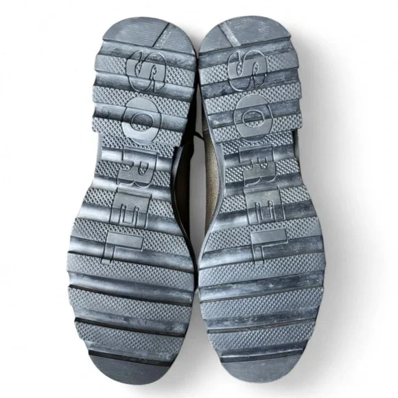 Sorel Phoenix Zip Boots Women's 9 Olive Green Leather Suede Waterproof Winter - Picture 15 of 16